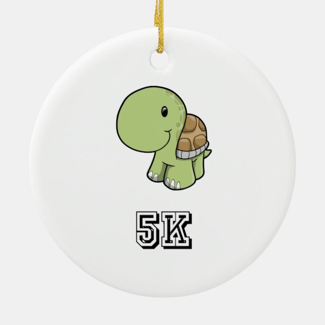 Happy Turtle 5K Keramik Ornament (Hinten)