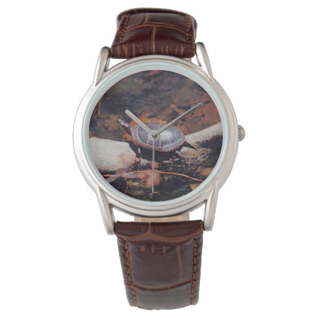 Happy Turtle Armbanduhr (Vorderseite)