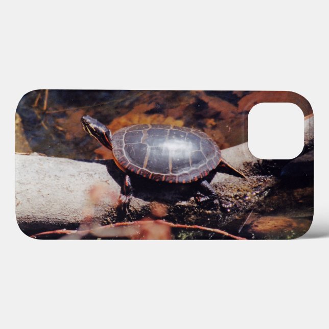 Happy Turtle Case-Mate iPhone Hülle (Rückseite (Horizontal))