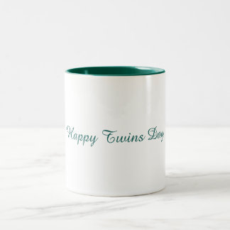 Happy Twins Day Zweifarbige Tasse
