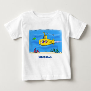Happy U-Boot-Cartoon Baby T-shirt