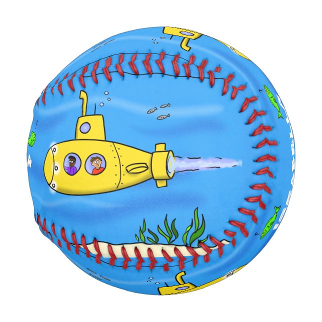 Happy U-Boot-Cartoon Baseball (Vorne Rechts)