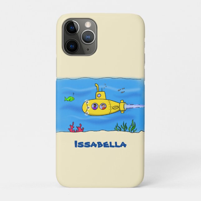 Happy U-Boot-Cartoon Case-Mate iPhone Hülle (Rückseite)