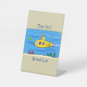 Happy U-Boot-Cartoon Sockelschild