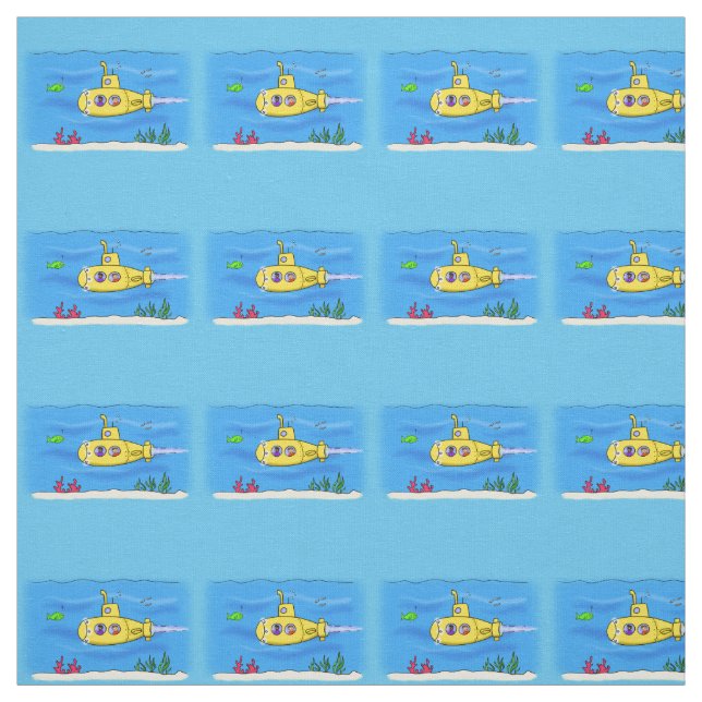 Happy U-Boot-Cartoon Stoff (Muster)