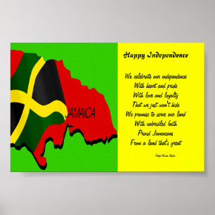 Happy Unabhängigkeit jamaica Plakate