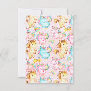 Happy Unicorns Pattern-Einhorn-Liebe in Rosa
