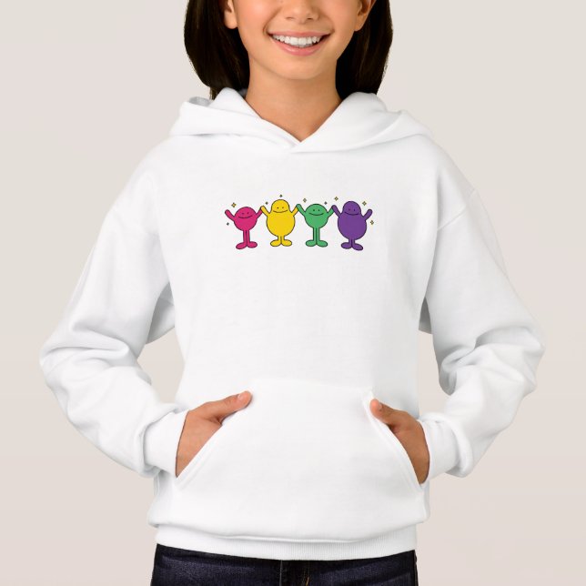 Happy Unity Characters Hoodie (Vorderseite)