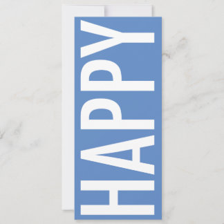 HAPPY URLAUB Card, groß, flach Feiertagskarte
