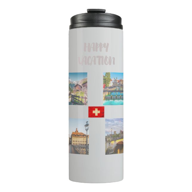 HAPPY VACATION THERMOSBECHER (Vorderseite)