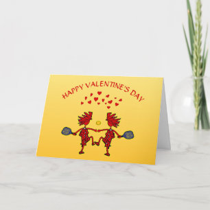 Happy Valantines Pickleball - Liebe Mehr Karte