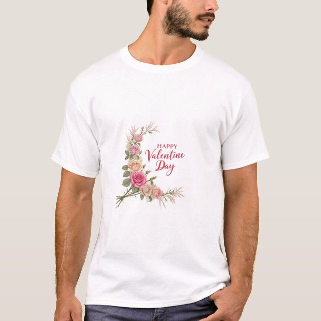 Happy Valentin Day T-Shirt (Vorderseite)