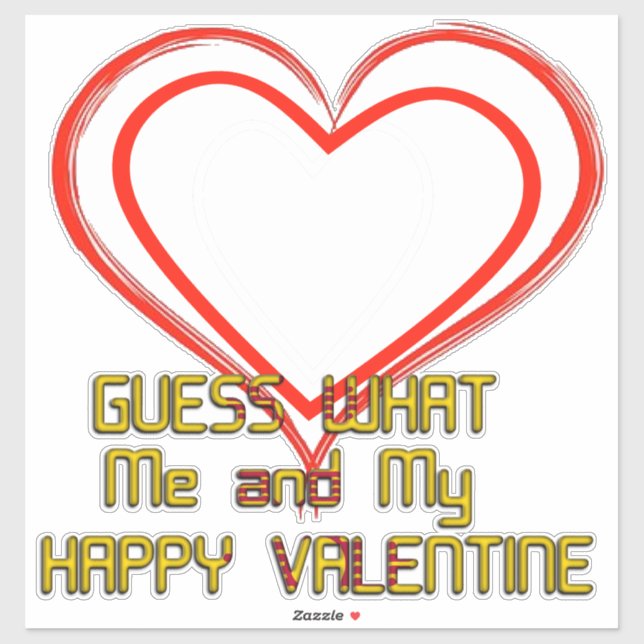 Happy Valentine Aufkleber (Blatt)