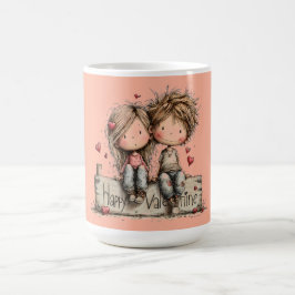 Happy Valentine Bench Duo Kaffeetasse
