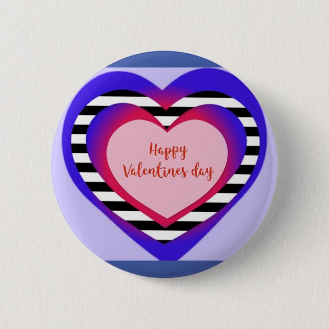 Happy valentine button (Vorderseite)