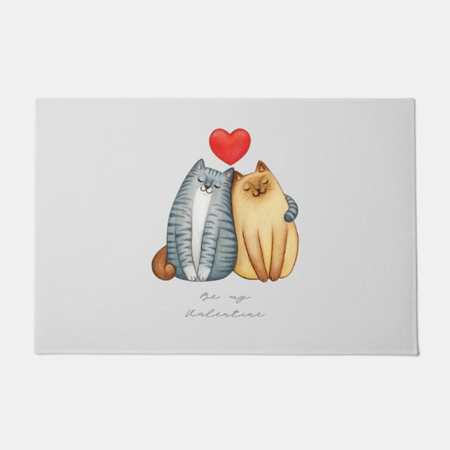 Happy Valentine Day 2023 st valentine 14 Februar Fußmatte (Vorderseite)