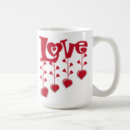 HAPPY VALENTINE DAY 2024 LIEBE ROTES HERZ KAFFEETASSE