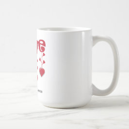 HAPPY VALENTINE DAY 2024 LIEBE ROTES HERZ KAFFEETASSE