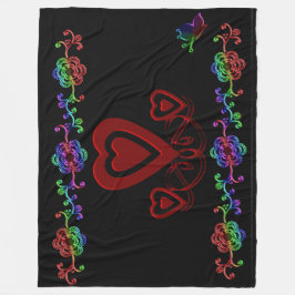 HAPPY VALENTINE DAY FLEECEDECKE