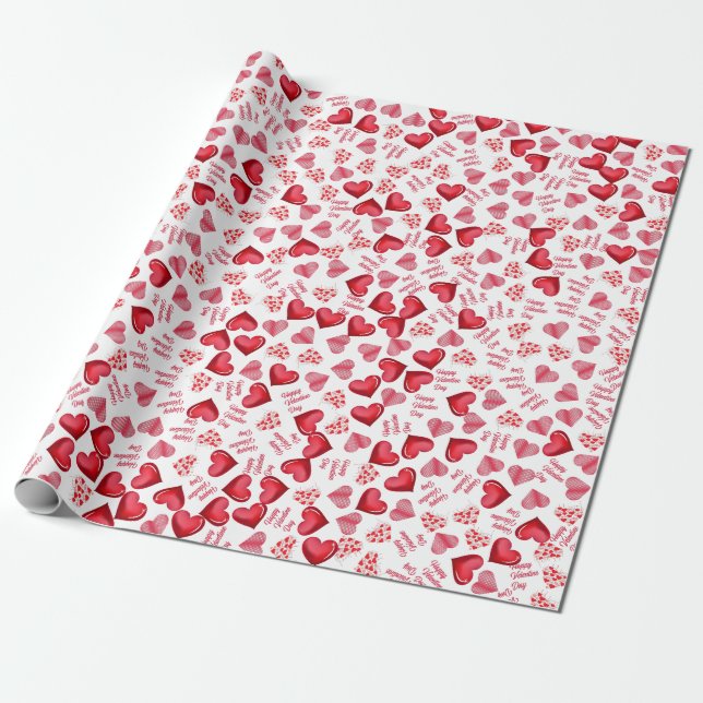 Happy Valentine Day Funny Gift Geschenkpapier (Ungerollt)