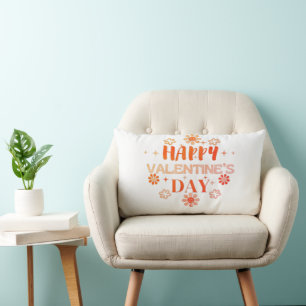 Happy Valentine Day Liebe Design Lendenkissen