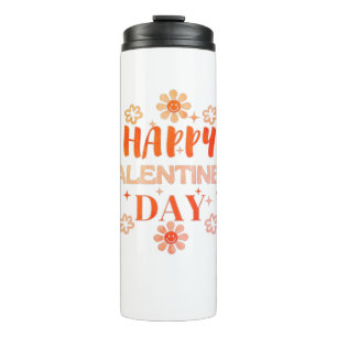 Happy Valentine Day Liebe Design Thermosbecher