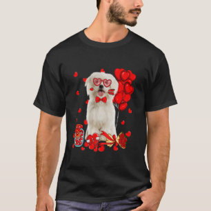 Happy Valentine Day Niedlich maltesischen Hund Her T-Shirt