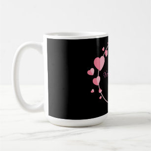 Happy Valentine Day Niedlich Pink Heart Kaffeetasse