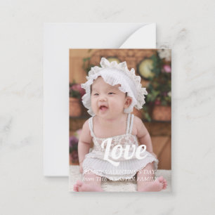 Happy valentine day personilage photo card mitteilungskarte