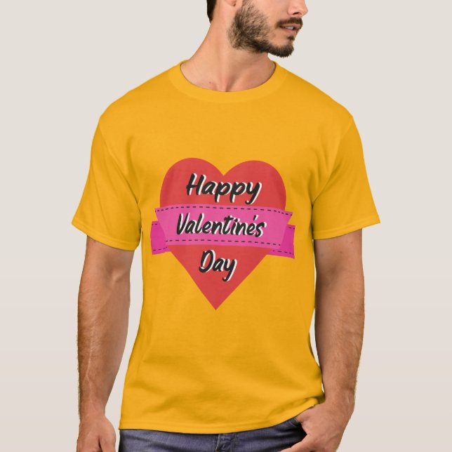Happy Valentine Day T-Shirt (Vorderseite)