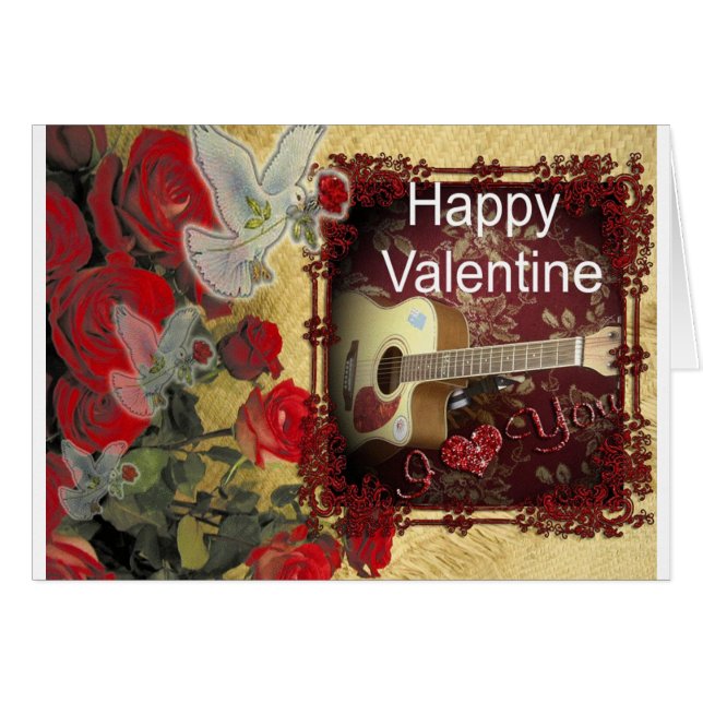 Happy Valentine Day Tunes in meinem Herzen (Vorderseite (Horizontal))