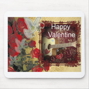 Happy Valentine Day Tunes in meinem Herzen Mousepad
