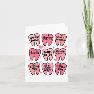 Happy Valentine Dental Dentiste Teeth Tooth Funny Karte