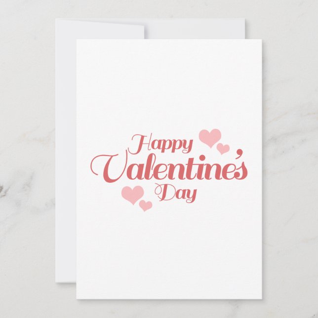 HAPPY VALENTINE EINLADUNG (Vorderseite)