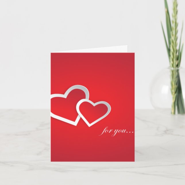 HAPPY VALENTINE FEIERTAGSKARTE (Vorderseite)