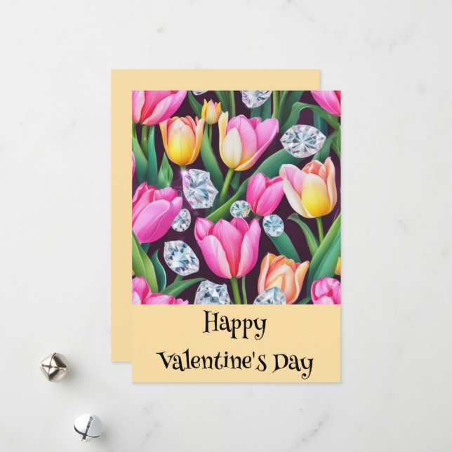 Happy Valentine Feiertagskarte (Vorderseite/Rückseite Beispiel)