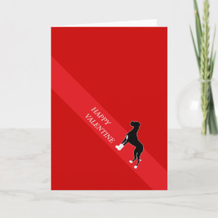 Happy Valentine Great Dane Feiertagskarte