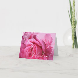 Happy Valentine hübsche Rosen Liebe Blumenstrauß Karte