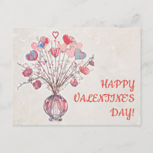 HAPPY VALENTINE POSTKARTE
