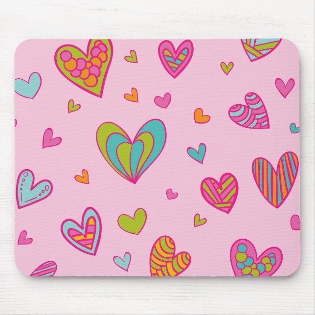 Happy valentine`s day 2023 Mit Herz-Liebe Mousepad (Vorne)