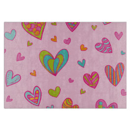 Happy valentine`s day 2024 Mit Herz-Liebe Schneidebrett