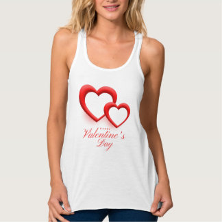 Happy Valentine’s Day Heart Love Design-23540 Tank Top
