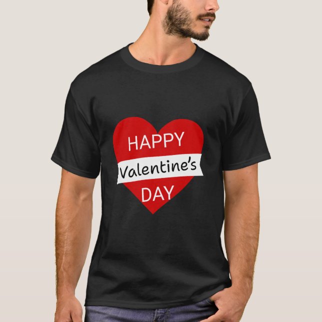 Happy Valentine’s Day – Minimalist Valentine T-Shirt (Vorderseite)