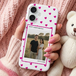 Happy Valentine’s Day  Pink Heart Custom love iPhone 16 Hülle