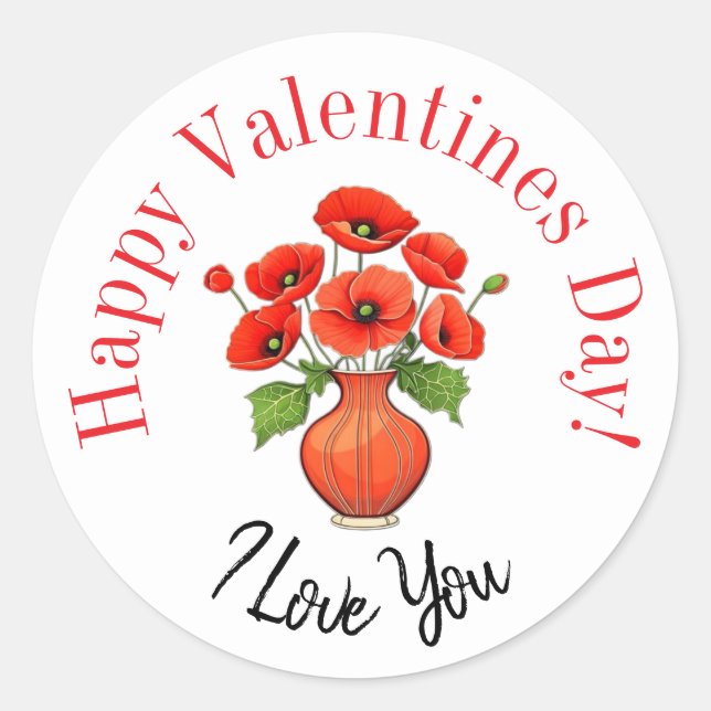 Happy Valentine’s Day stickers  (Vorderseite)