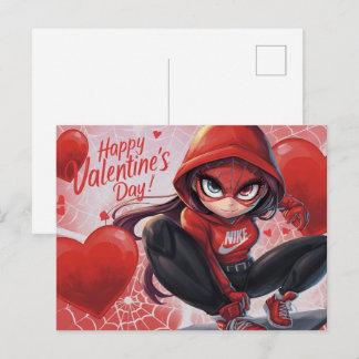 Happy Valentine’s Day Super-Héros -6 Postkarte