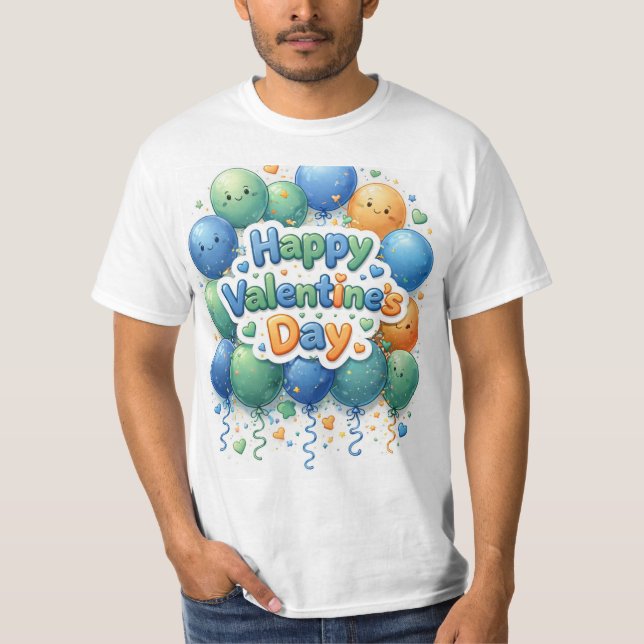 Happy Valentine’s Day T-Shirt | Romantic Love Shir (Vorderseite)