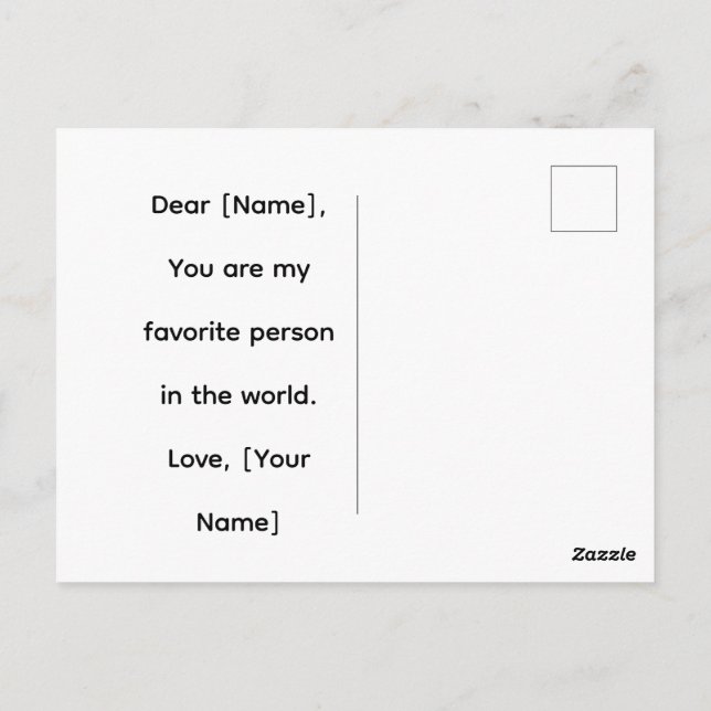 Happy Valentine’s Day – You and Me Romantic Love  Postkarte (Rückseite)