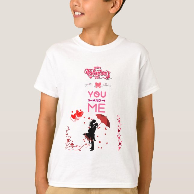 Happy Valentine’s Day – You and Me Romantic Love T-Shirt (Vorderseite)