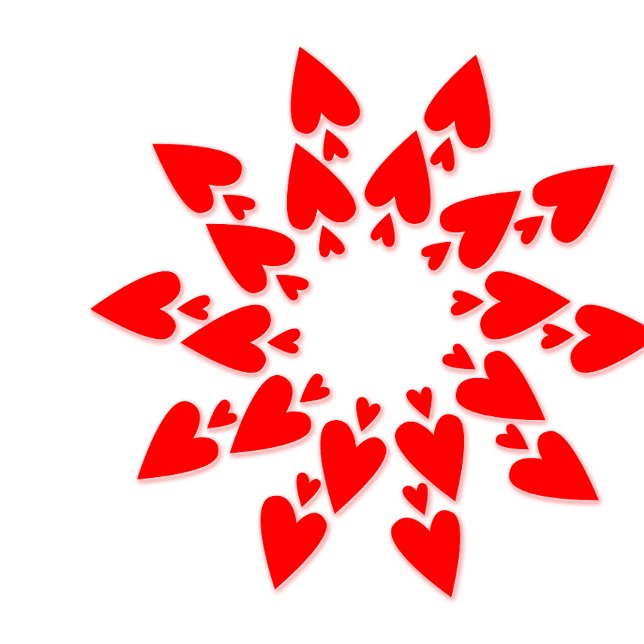 Happy Valentine’s Star Hearts Minimalist T-Shirt (Von Creator hochgeladen)